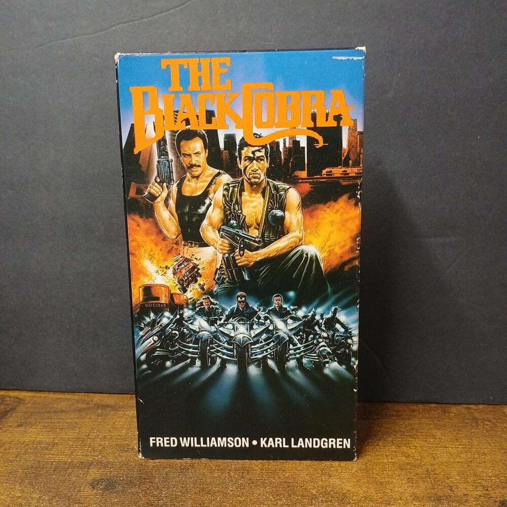 The Black Cobra, VHS VCR, African American Action Movie, Fred Williamson